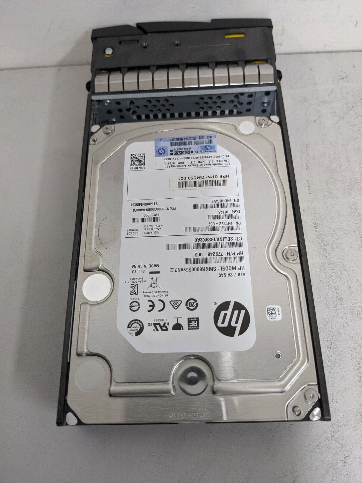 HP HPE 793136-001 3PAR Storeserv 8000 8440 6TB SAS 7.2K 6Gb/s LFF 3.5Inch HDD