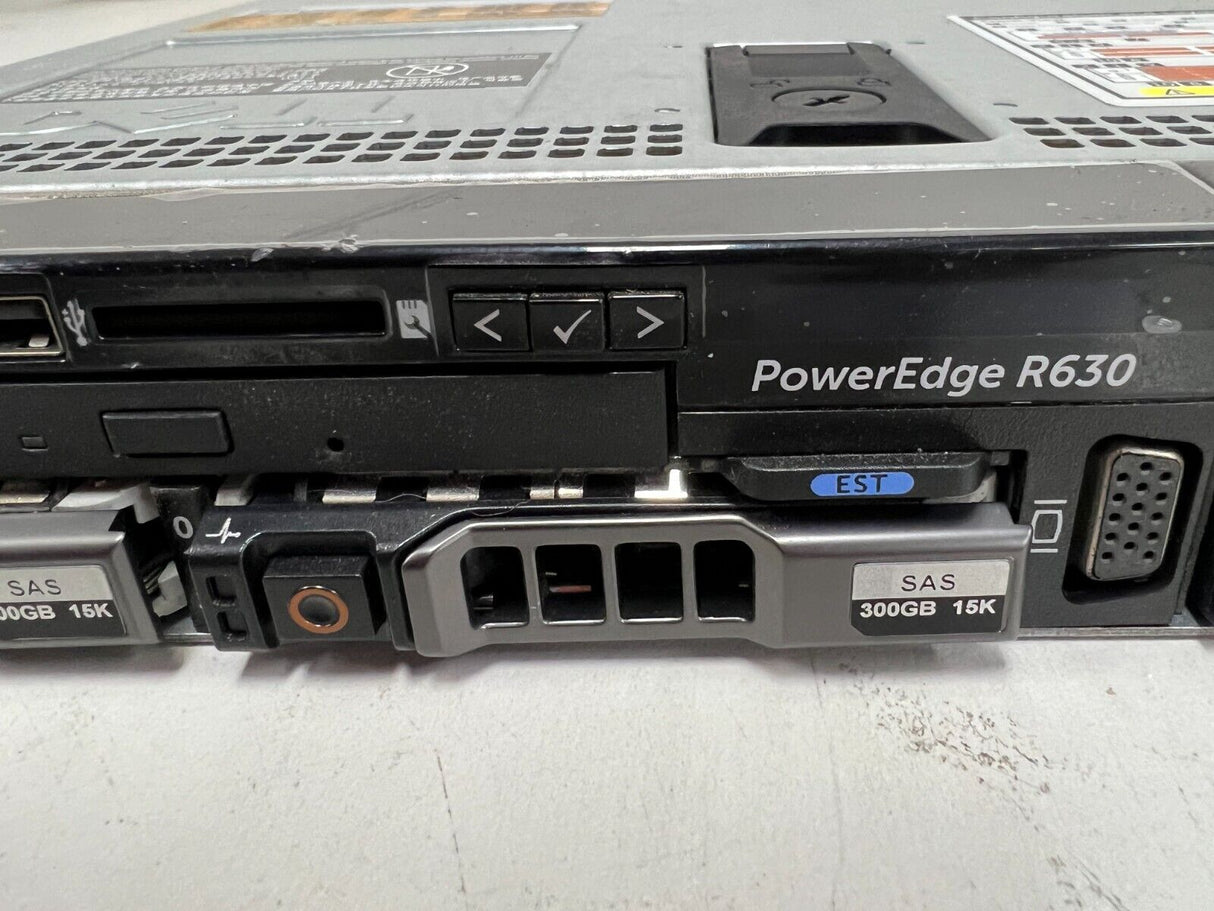 Dell PowerEdge R630 Server 2x CPU E5-2640 v3 CPU 64GB RAM PERC H730p 2x 300GB HD