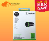 BULK 7x Belkin Boost Up Car Charger ~12 Watt / 2.4 Amp BRAND NEW