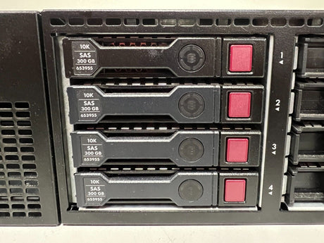 HP DL380p G8 Server 2x CPU Xeon E5-2665 @2.40GHz 256GB RAM P420i 4x 300GB SAS HD