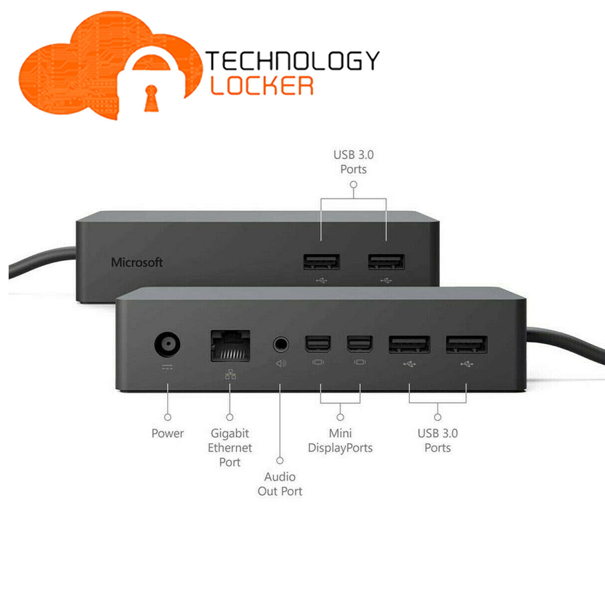 Bulk 10x Microsoft 1661 Surface Dock Pro 3 4 5 6  7 8 Book Laptop 1 - 4+ Adapter