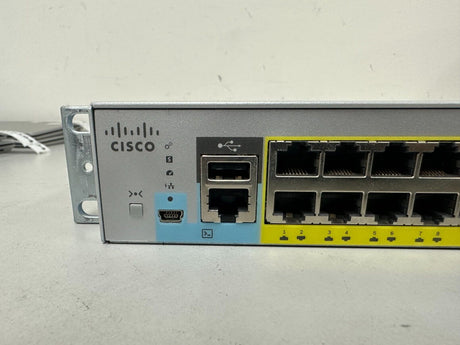 Cisco WS-C2960L-48PQ-LL Catalyst Switch with Rack Mount Brackets