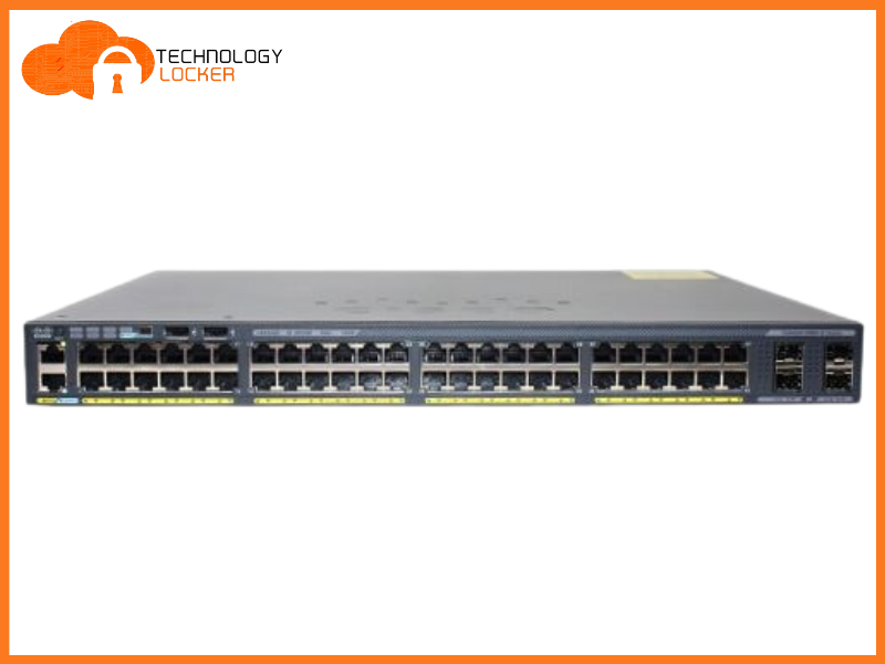 Cisco Catalyst WS-2960X-48FPS-L 48 GbE PoE Ports (24 PoE+) w/ C2960X-STACK