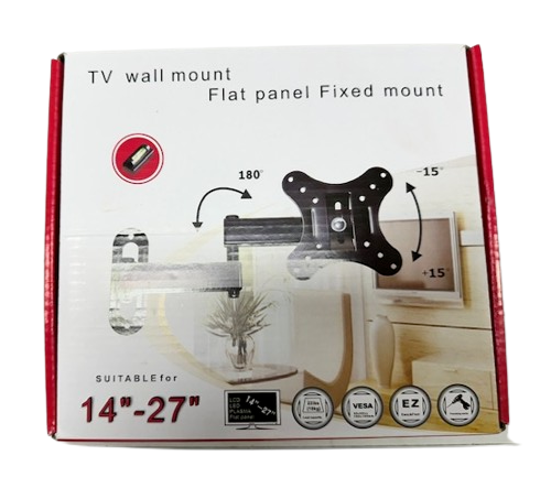 3x TV Wall Mount Flat Panel Fixed Mount suitable for 14"-27"
