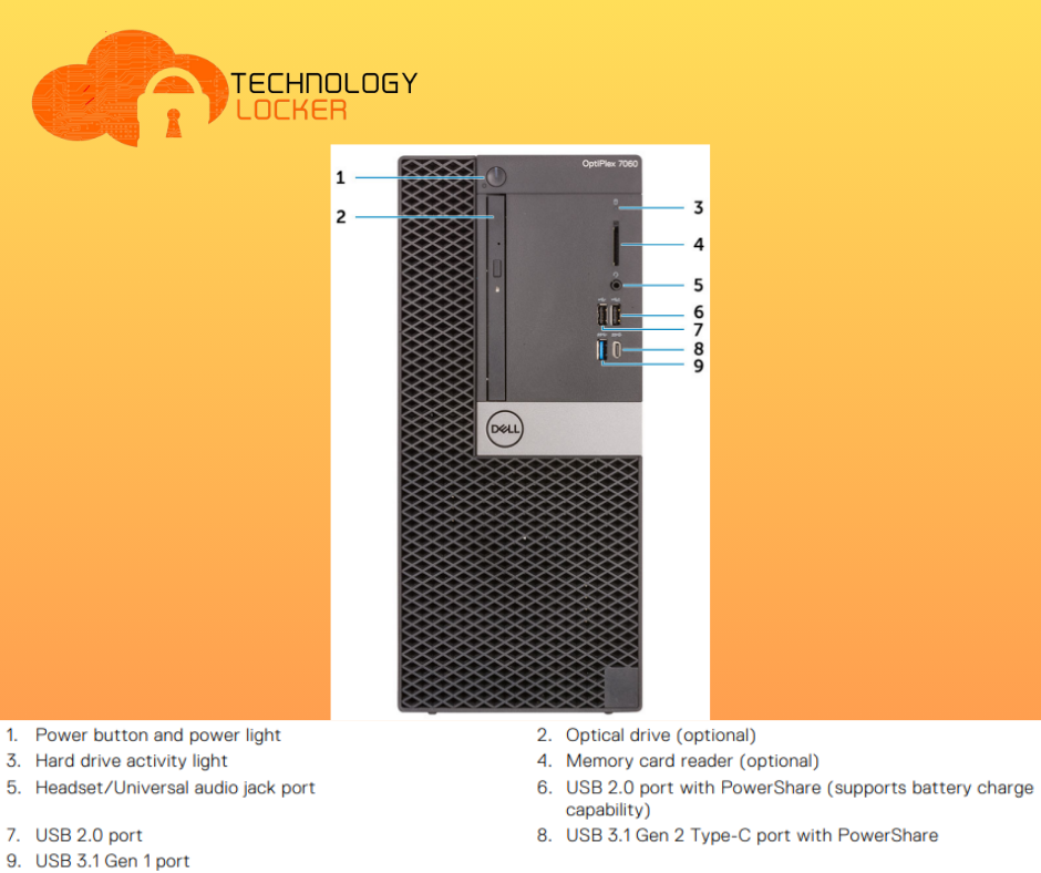 Dell OptiPlex 7060 Tower PC i5-8600 16GB RAM 1TB SSD + 1TB HDD GTX 1050 Win11Pro