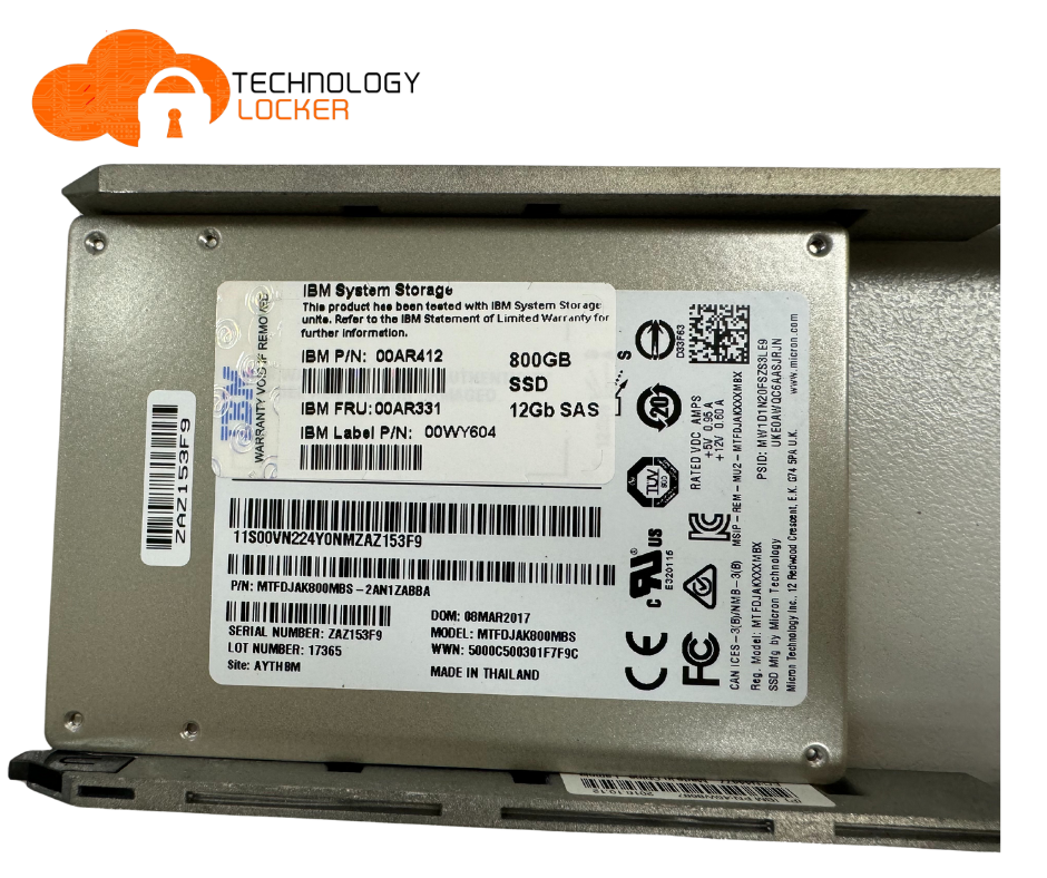 Bulk 5x IBM 800GB SSD 12Gb SAS 00AR412 00AR331 00WY604