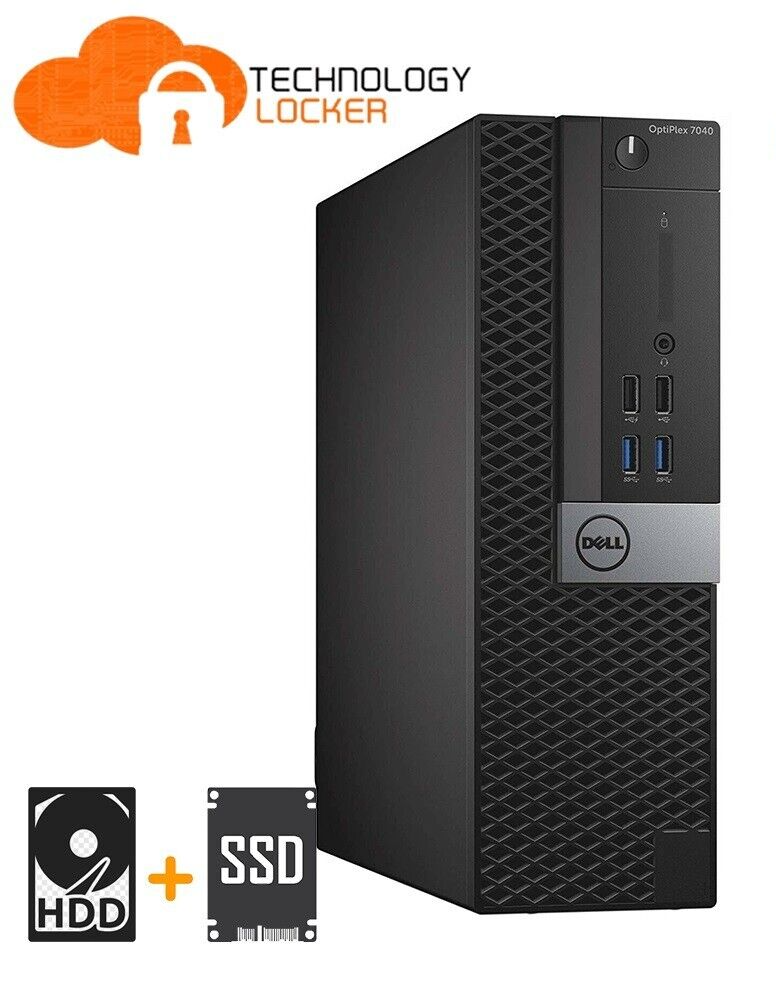 Dell OptiPlex 7040 SFF Desktop PC i7-6700 8GB RAM 256GB SSD 500G HDD Win 11 Home