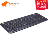 Bulk 14x Logitech K400 Plus Wireless Keyboard with built-in Touchpad