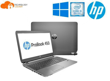 HP ProBook 450 G3 15.6" Laptop Intel i5-6200U @2.30GHz 8GB RAM 256GB SSD Win 11