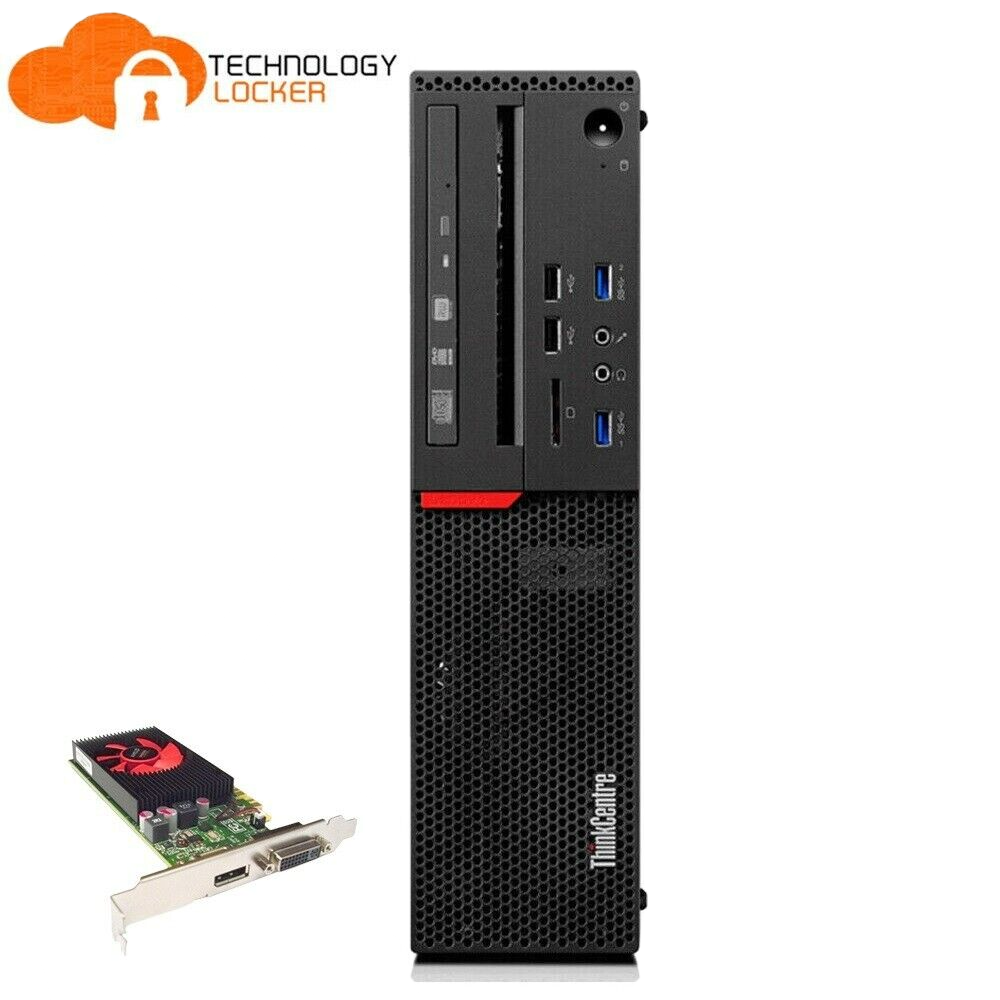 Lenovo ThinkCentre M700 SFF Desktop PC i5-6400 8GB RAM 256GB SSD Win11 GPU GT720