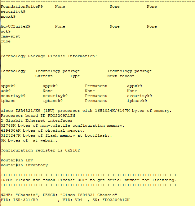 Cisco ISR4321-X-AX-SEC/K9 IPBASE Security APPX   Integrated Service Router