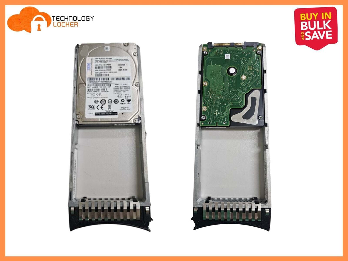 Bulk 4x IBM 900GB 2.5'' SAS HDD W/Caddy ST900MM0006 P/N:9WH066-039 S/N:S0N5406S