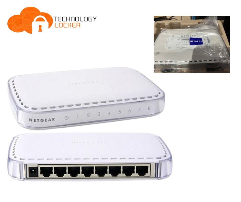 NETGEAR GS608 v3 8-Port Gigabit Ethernet Unmanaged Switch w/ Power Supply