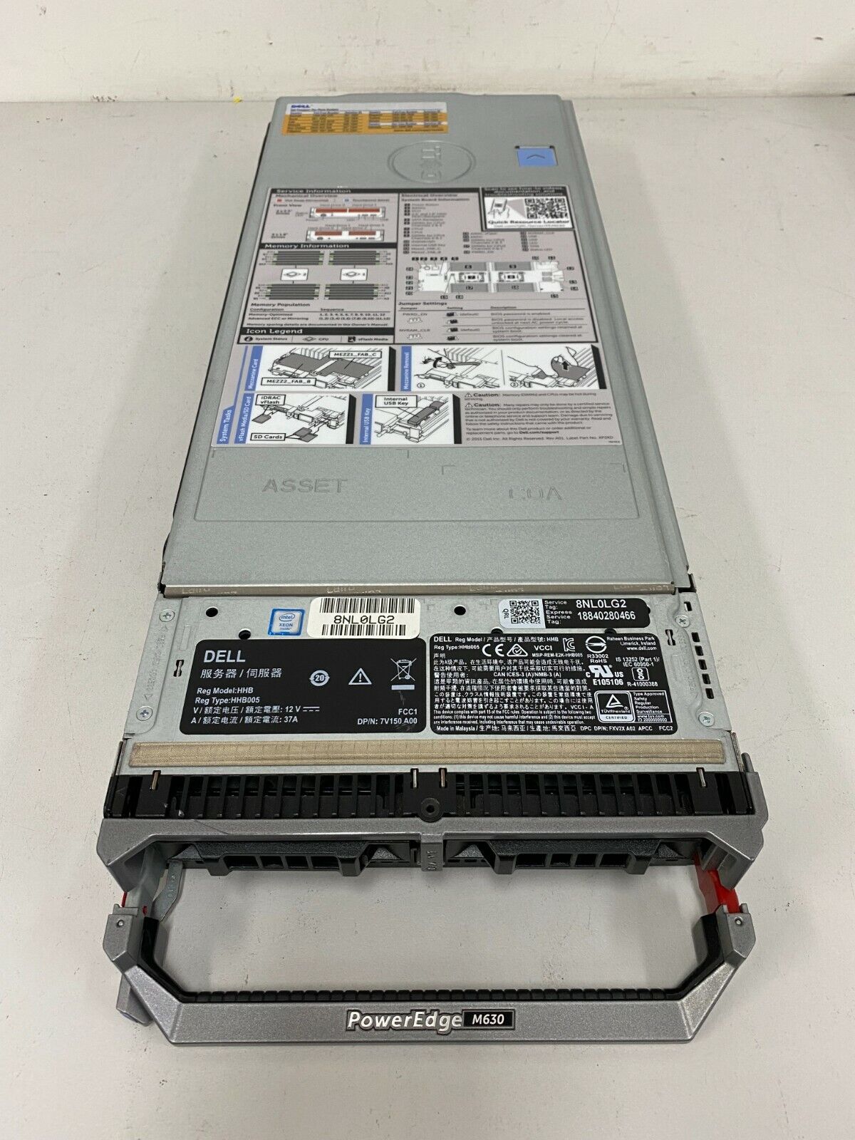 Dell PowerEdge M630 Blade Server 2x Xeon E5-2650 v3 768GB RAM 57810-K 10Gbe