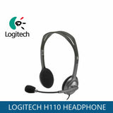 Bulk 4x New Logitech H110 Stereo Headset Noice Cancelling Wired Stereo Headphone