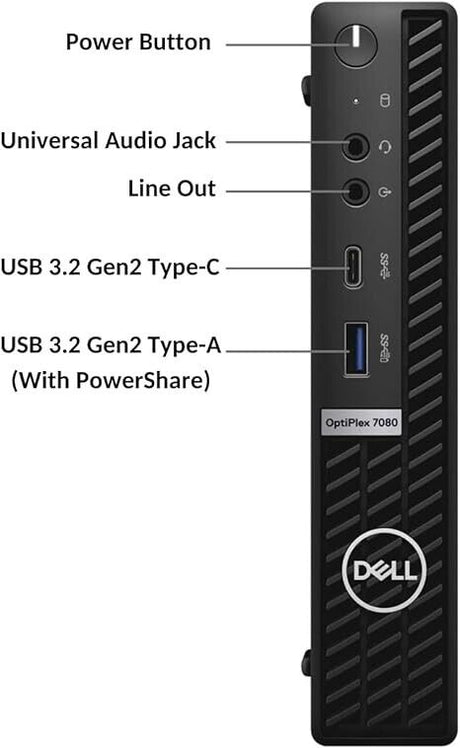 Dell OptiPlex 3080 Micro PC i5-10500T @2.70GHz 8GB RAM 256GB SSD Win 11 Pro