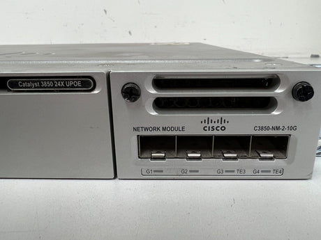 Cisco WS-C3850-24XU-L 24 Gig Port UPoE Catalyst LAN Base Switch + C3850-NM-2-10G