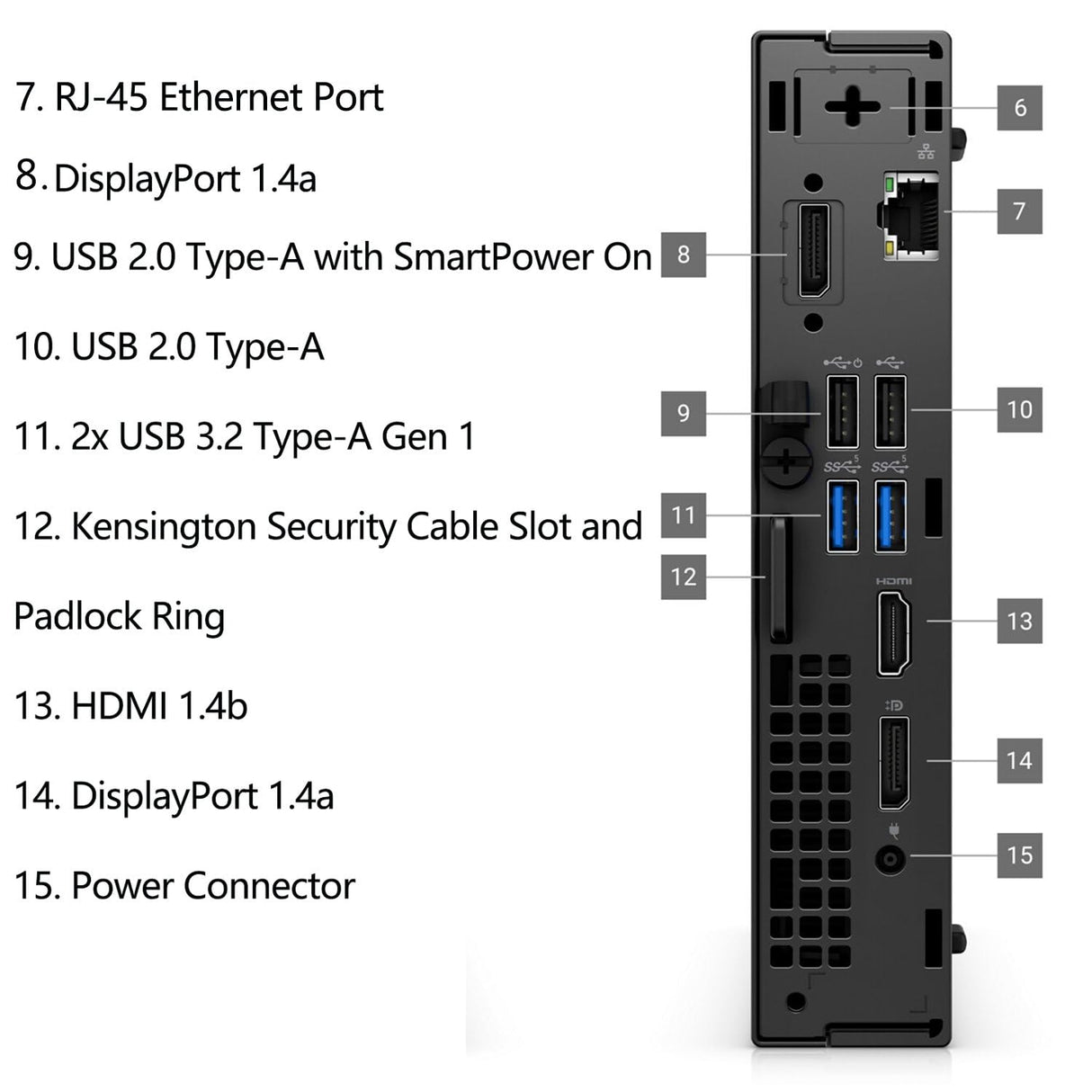 Dell OptiPlex 7020 Micro PC i5-14500T CPU 16GB RAM 256GB SSD Win 11 Pro Wifi