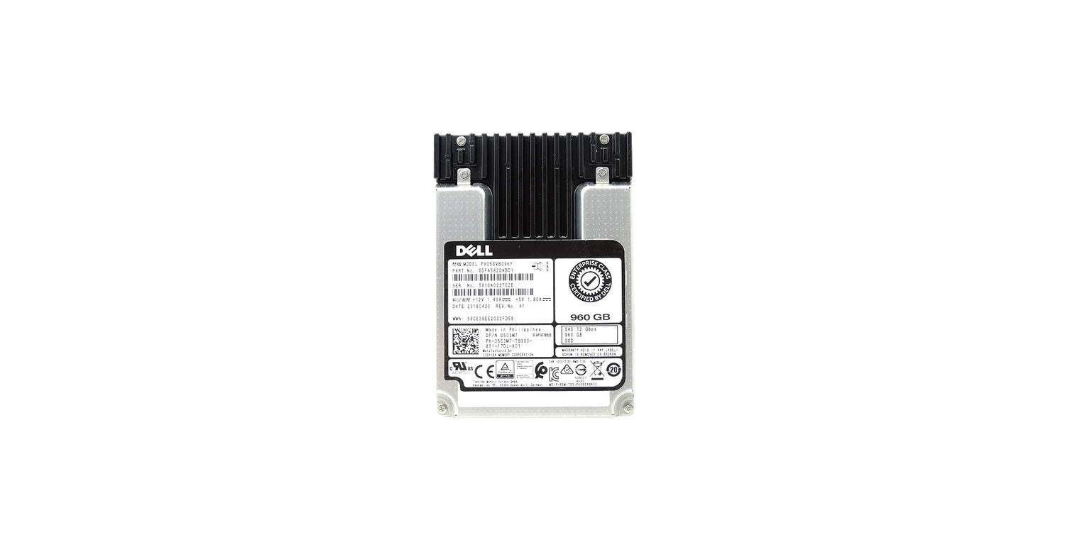 Dell 960GB Toshiba PX05SVB096Y 2.5" SAS SSD 0503M7 503M7 12Gb/s