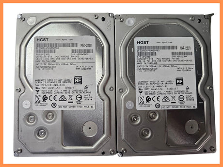 Bulk 8x HGST HUS726060ALE610 P/N:0F23001 6TB SATA HDD