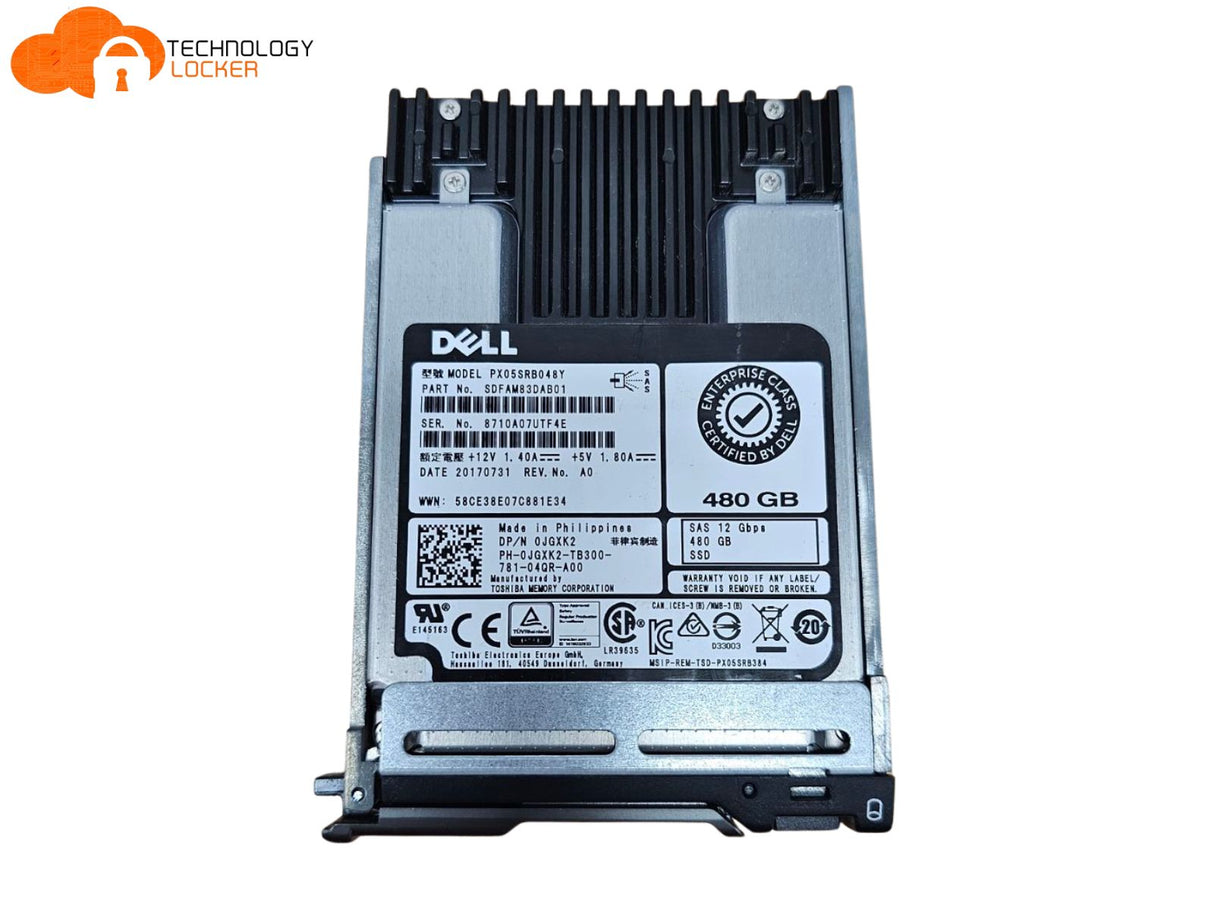 Dell PX05SRB048Y 480 GB SSD SAS 12 Gbps 2.5" SDFAM83DAB01 0JGXK2