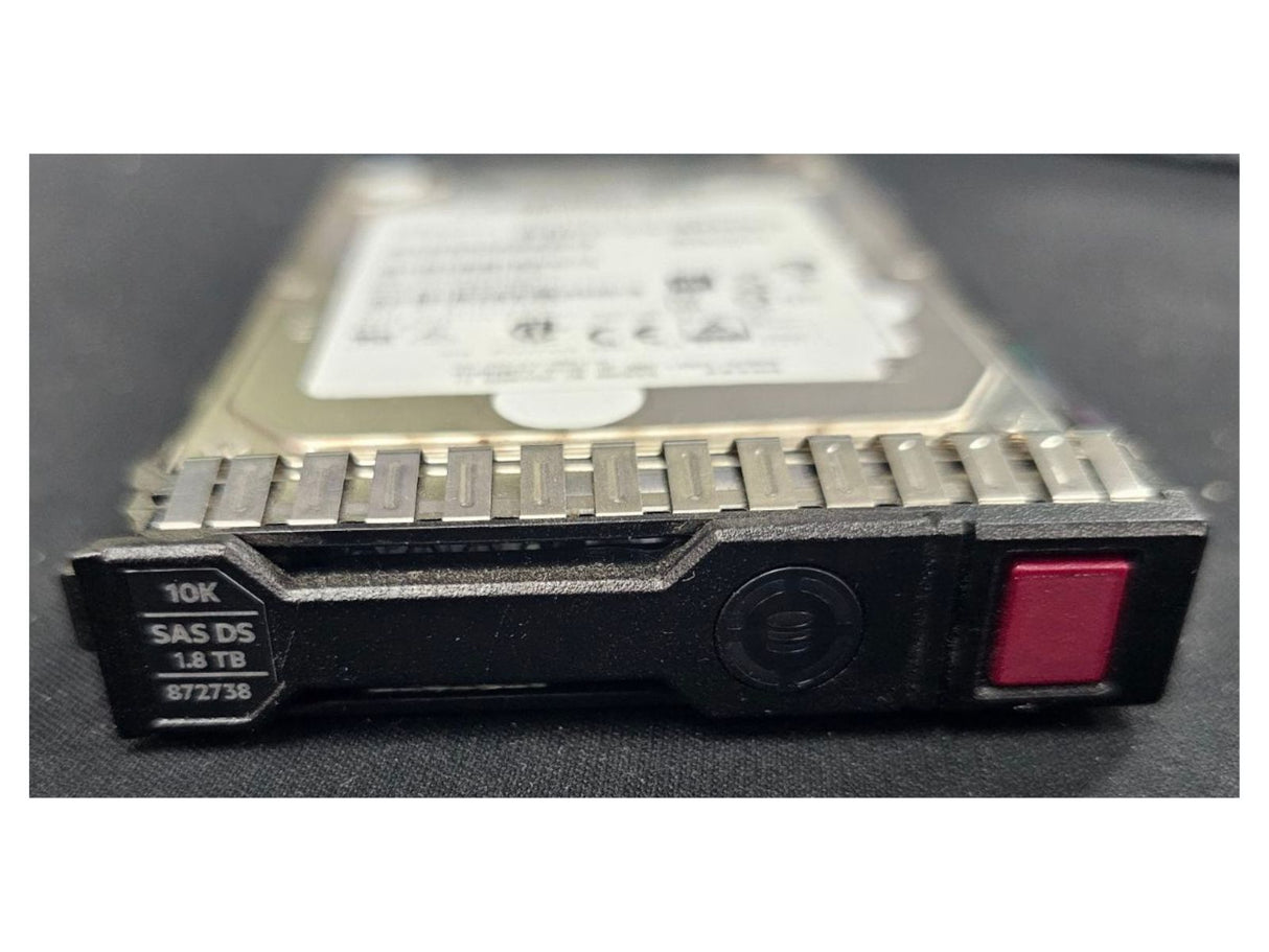 HPE 1.8TB 10K 2.5" SAS Hard Drive 872287-001 872483-008 EG001800JWFVC Caddy