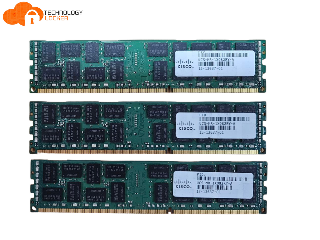 16x Samsung M393B1K70DH0-YKO Server Memory 8GB 2Rx4 PC3L-12800R