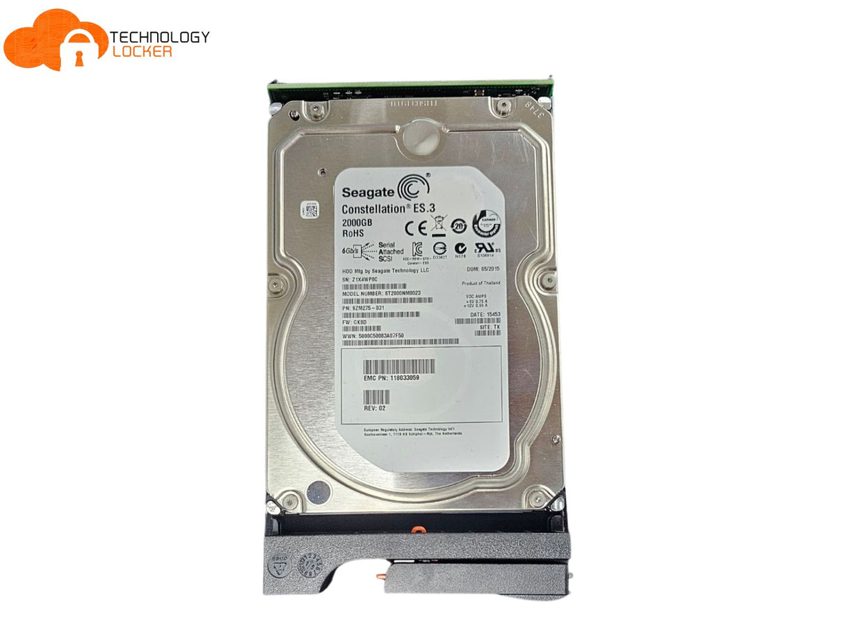 Seagate Constellation ST2000NM0023 2TB SAS 3.5" Hard Drive 9ZM275-031