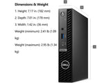 Dell OptiPlex 7020 Micro PC i5-14500T CPU 16GB RAM 256GB SSD Win 11 Pro Wifi