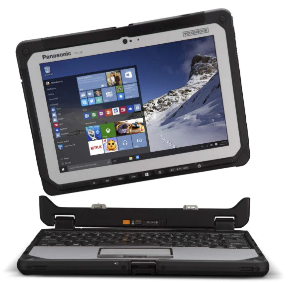 Panasonic CF-20-2 Toughbook i5-7Y57 8GB RAM 256GB SSD 4G LTE Win 11 Detachable