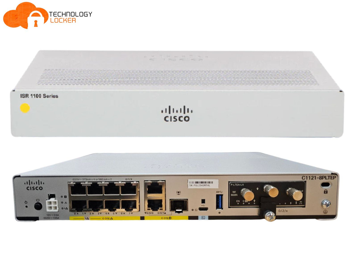 C1121 Router Side View CISCO C1121-8PLTEP ISR 1100 series Integrated Services Router No Rack ...