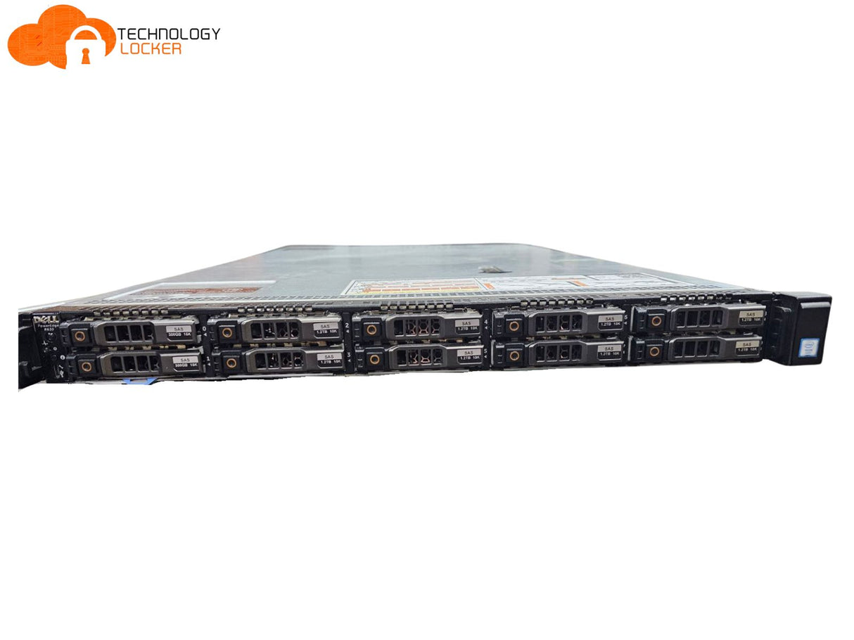 Dell PowerEdge R630 Server 2xE5-2630 v3 128GB RAM 2x300GB 8x1.2TB HDD H730