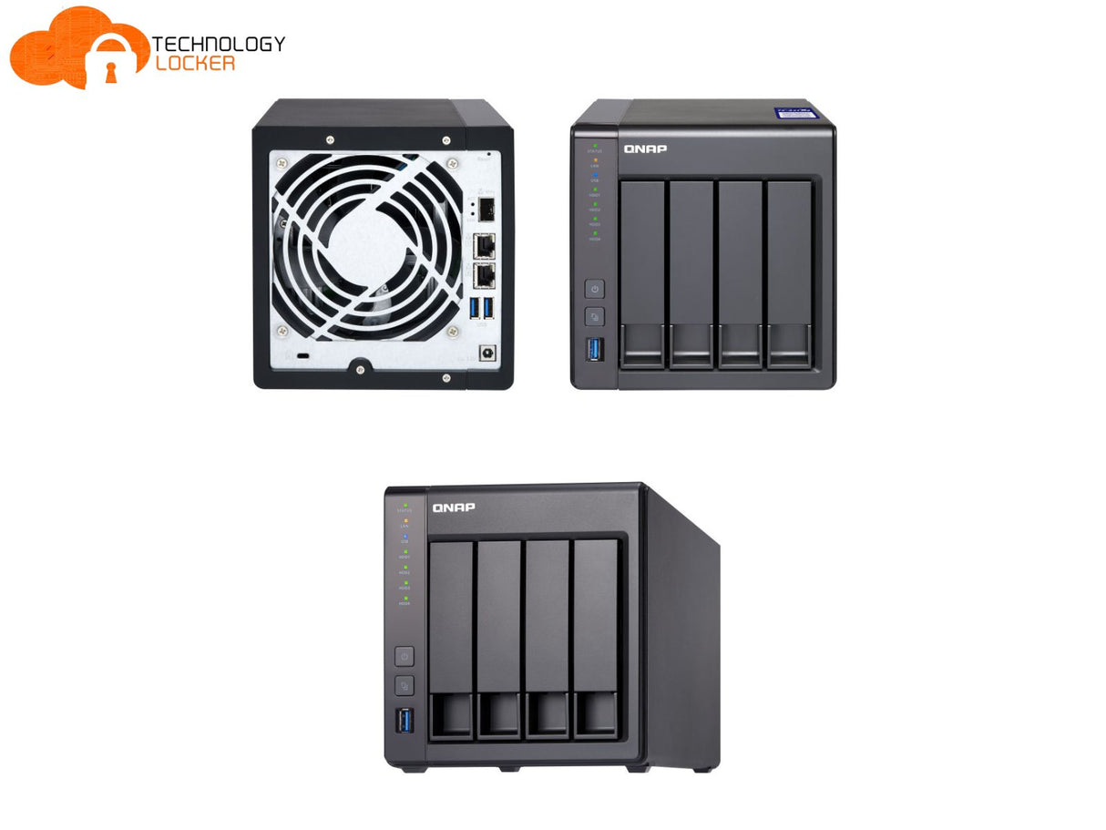 Qnap TS-431X2 NAS 4x6TB SATA HDD Tower Ethernet LAN Black