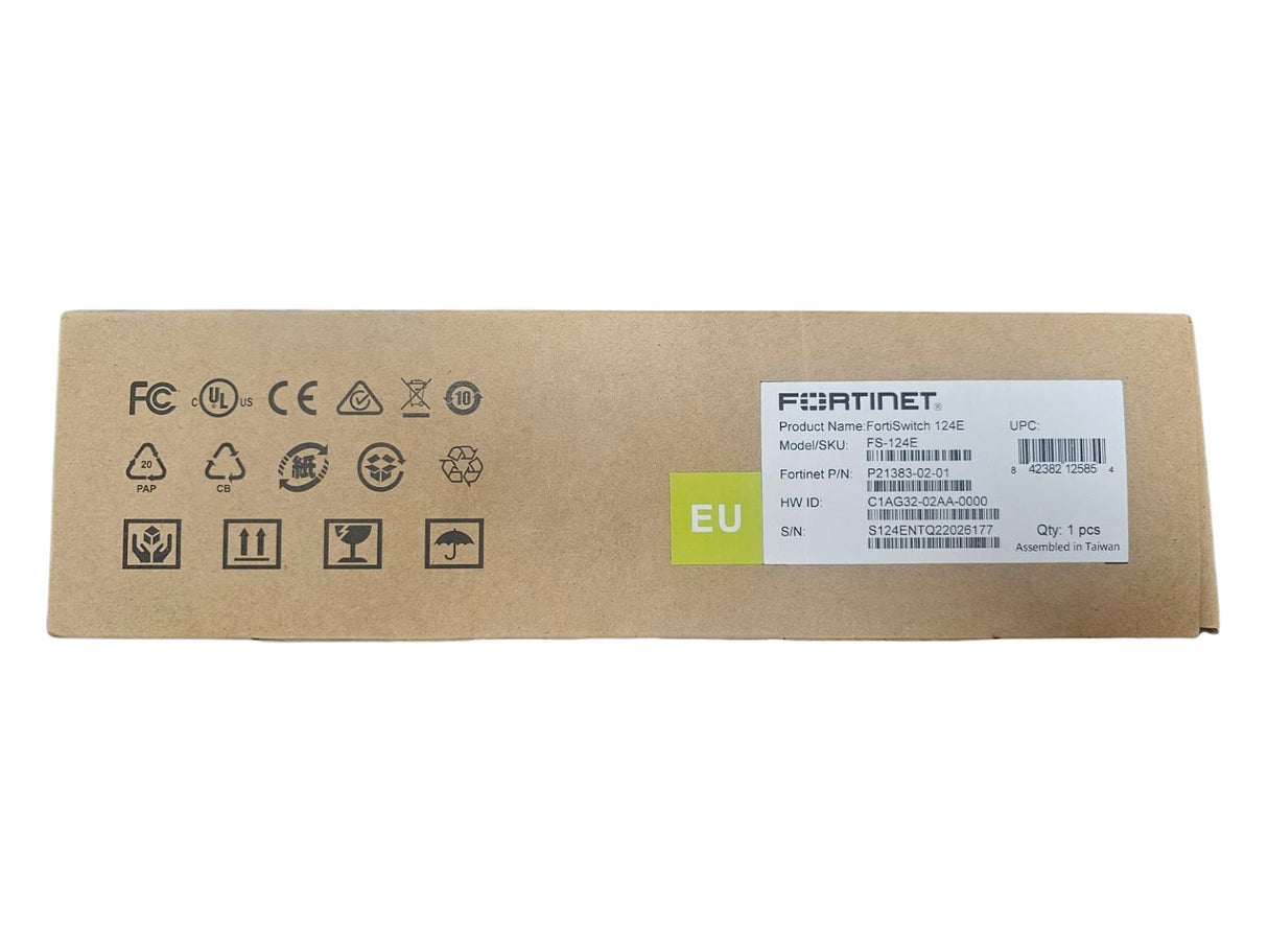 Fortinet FS-124E 24-Port Gigabit Ethernet Switch P21383-02-01 Brand New