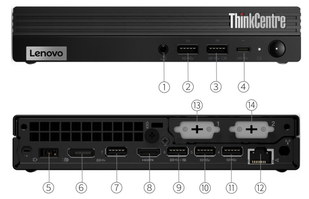 Lenovo ThinkCentre M80q Tiny PC i7-10700T @2.0 16GB RAM 512GB SSD Win 11 Wi-Fi