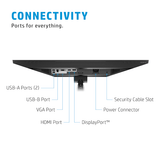 HP E24MV G4 23.8" FHD Conferencing Monitor - Webcam Speakers Mic HDMI DP