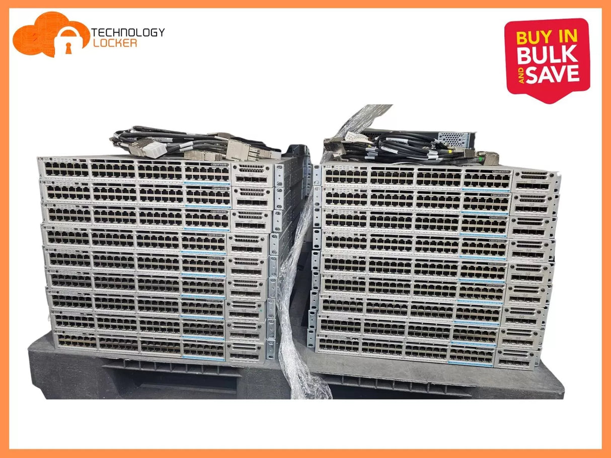 Bulk 39x Cisco Catalyst Switches model WS-C3850/WS-C4500X/WS-C2960XR/WS-C2960X