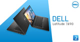 Dell Latitude 7490 14" Laptop i7-8650U @1.9 16GB RAM 512GB SSD Win 11 Pro FHD