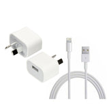 Bulk 10x Apple Lightning 1m USB Power Cable Adapater WallCharger A1444 MD818ZM/A